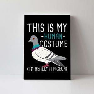 This Is My Human Costume Pigeon Racing Lover Bird Breeder Canvas