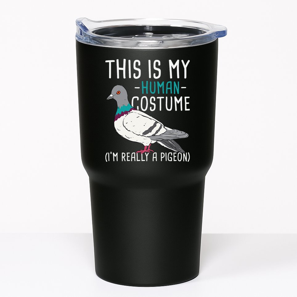 This Is My Human Costume Pigeon Racing Lover Bird Breeder Tumbler