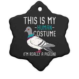 This Is My Human Costume Pigeon Racing Lover Bird Breeder Ceramic Star Ornament