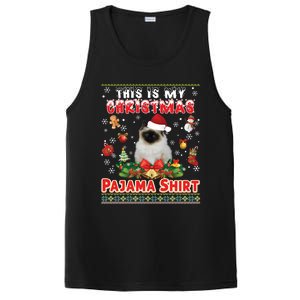 This Is My Christmas Pajama Gift Bir Cat Ugly Sweater Cool Gift PosiCharge Competitor Tank