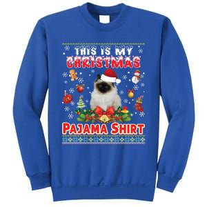 This Is My Christmas Pajama Gift Bir Cat Ugly Sweater Cool Gift Sweatshirt