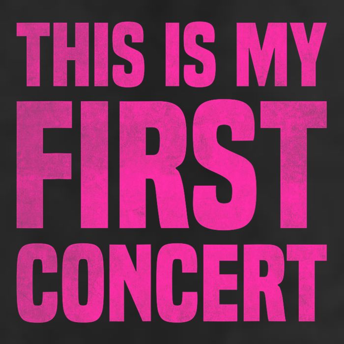 This Is My First Concert Music Event 7 Panel Mesh Trucker Snapback Hat