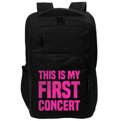 This Is My First Concert Music Event Impact Tech Backpack