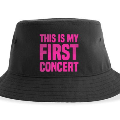 This Is My First Concert Music Event Sustainable Bucket Hat