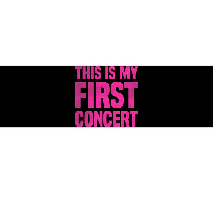 This Is My First Concert Music Event Bumper Sticker