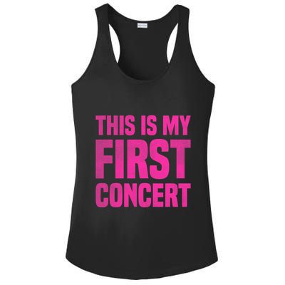 This Is My First Concert Music Event Ladies PosiCharge Competitor Racerback Tank