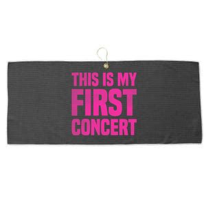 This Is My First Concert Music Event Large Microfiber Waffle Golf Towel