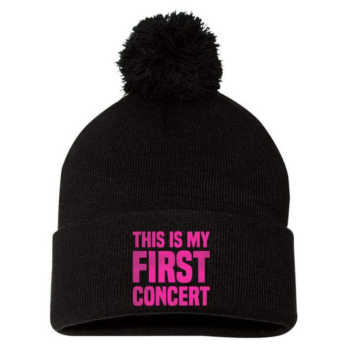 This Is My First Concert Music Event Pom Pom 12in Knit Beanie