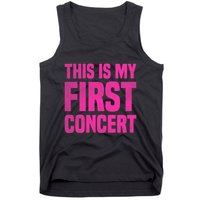 This Is My First Concert Music Event Tank Top