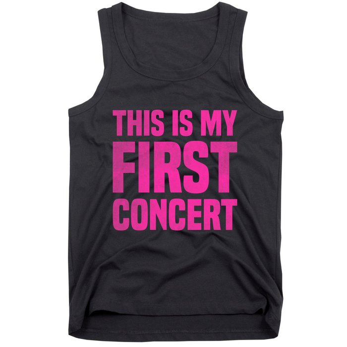 This Is My First Concert Music Event Tank Top