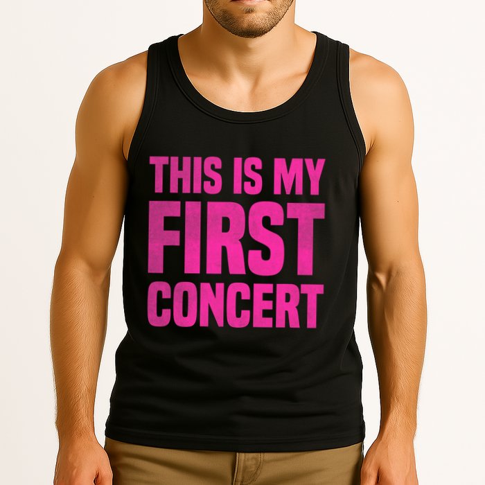 This Is My First Concert Music Event Tank Top