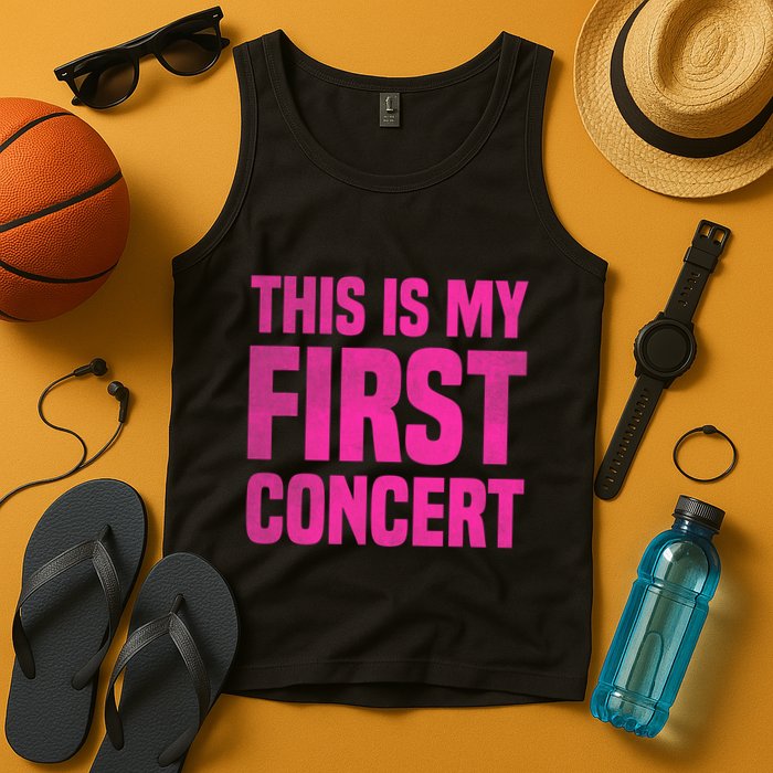 This Is My First Concert Music Event Tank Top