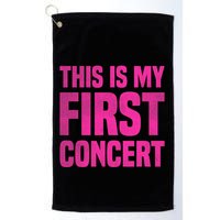 This Is My First Concert Music Event Golf Towel