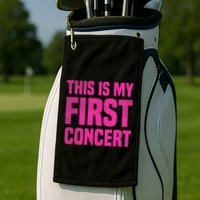 This Is My First Concert Music Event Golf Towel