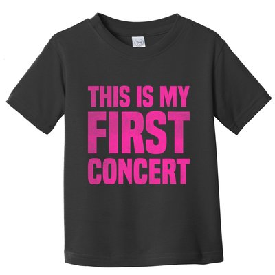 This Is My First Concert Music Event Toddler T-Shirt