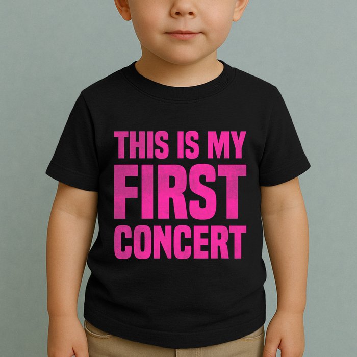 This Is My First Concert Music Event Toddler T-Shirt