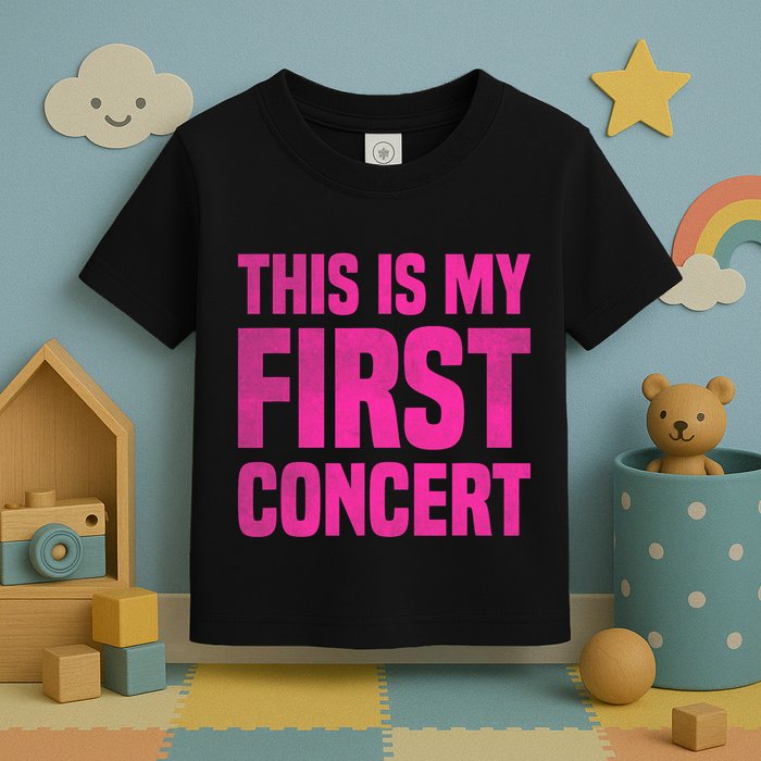This Is My First Concert Music Event Toddler T-Shirt