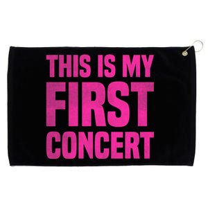 This Is My First Concert Music Event Grommeted Golf Towel