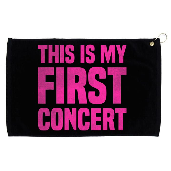 This Is My First Concert Music Event Grommeted Golf Towel