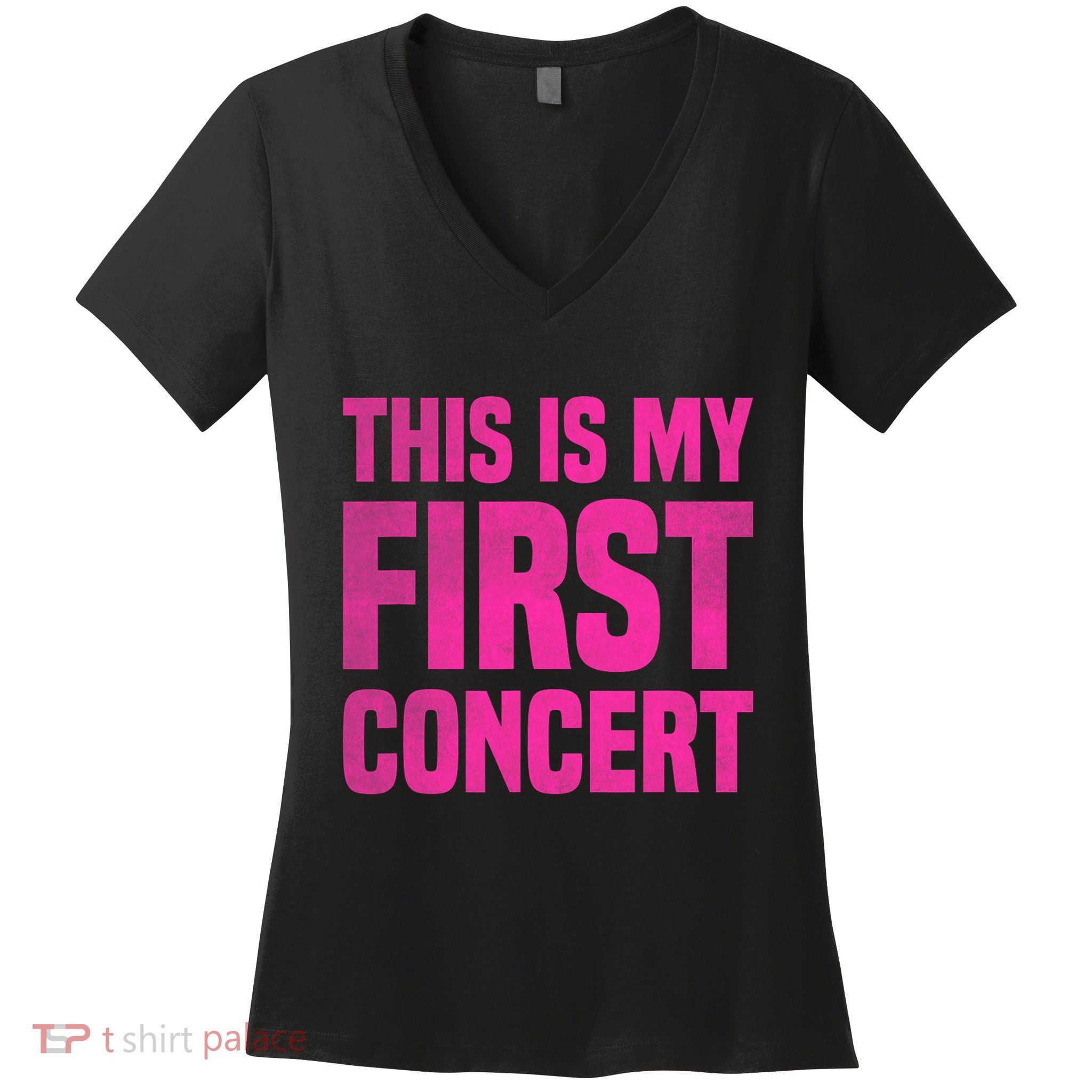 This Is My First Concert Music Event Women's V-Neck T-Shirt