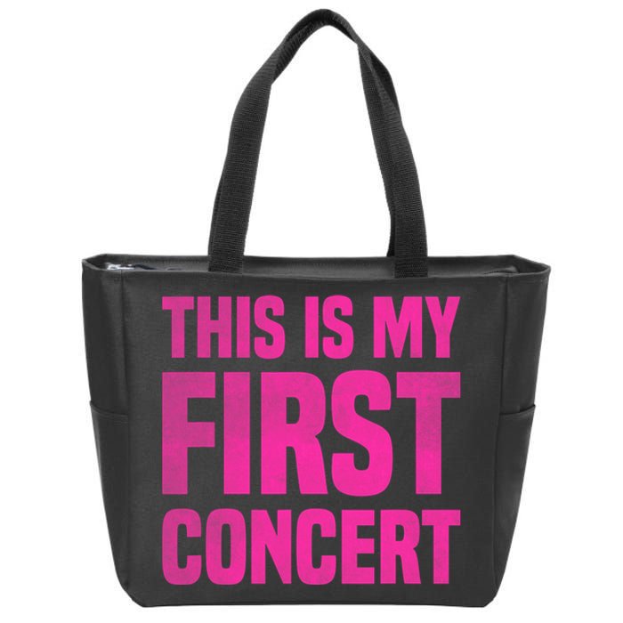 This Is My First Concert Music Event Zip Tote Bag