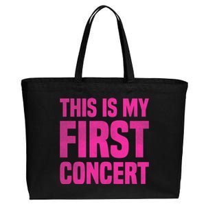 This Is My First Concert Music Event Cotton Canvas Jumbo Tote