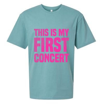 This Is My First Concert Music Event Sueded Cloud Jersey T-Shirt