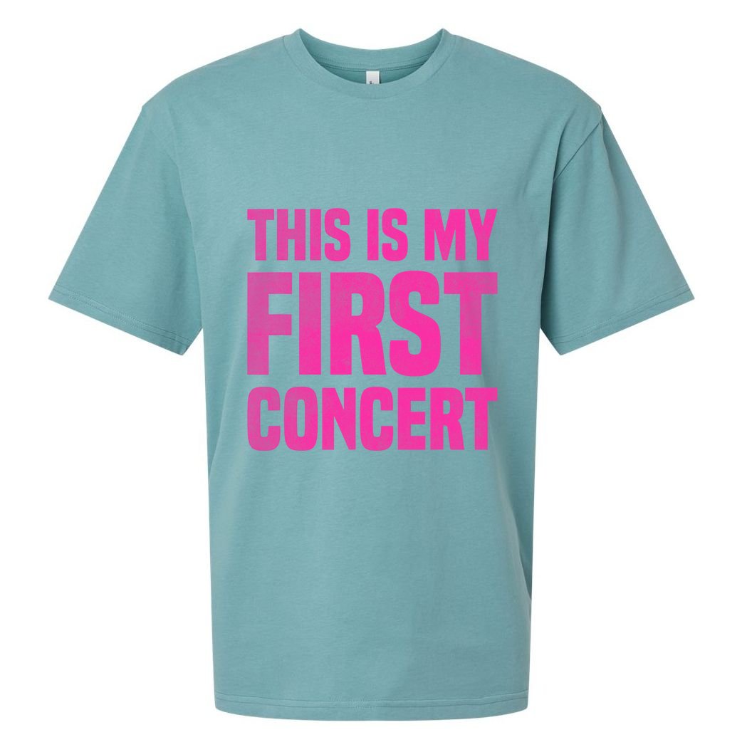 This Is My First Concert Music Event Sueded Cloud Jersey T-Shirt