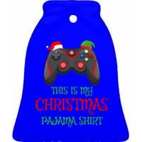 This Is My Christmas Pajamas Gamer Video Game Christmas Cool Gift Ceramic Bell Ornament