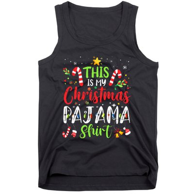 This Is My Christmas Pajama Matching Family Pajamas Tank Top