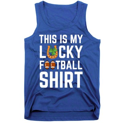 This Is My Lucky Football Cool Gift Sport Game St Patrick's Day Gift Tank Top