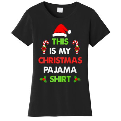 This Is My Christmas Pajama Funny Xmas Pjs Women's T-Shirt