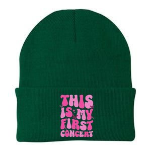 This Is My First Concert Music Event Retro Groovy Knit Cap Winter Beanie