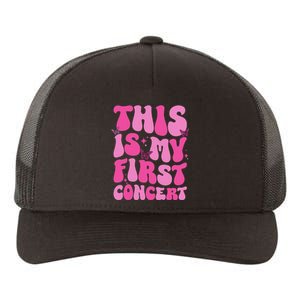 This Is My First Concert Music Event Retro Groovy Yupoong Adult 5-Panel Trucker Hat