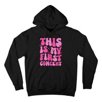 This Is My First Concert Music Event Retro Groovy Hoodie