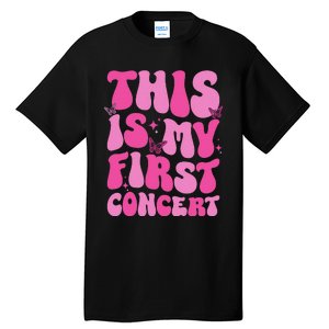 This Is My First Concert Music Event Retro Groovy Tall T-Shirt