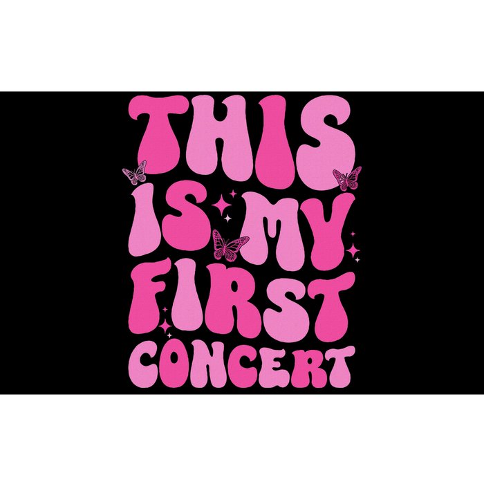 This Is My First Concert Music Event Retro Groovy Bumper Sticker