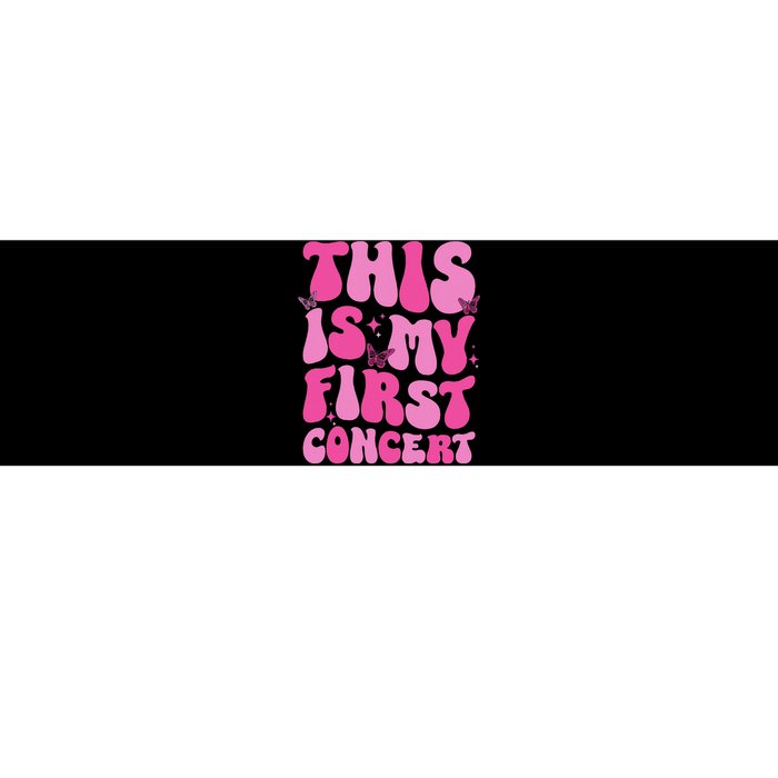 This Is My First Concert Music Event Retro Groovy Bumper Sticker