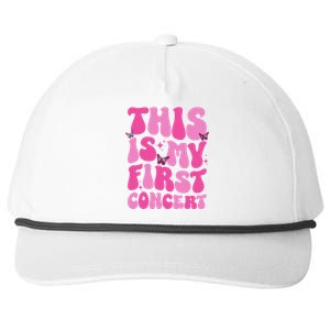 This Is My First Concert Music Event Retro Groovy Snapback Five-Panel Rope Hat