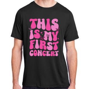 This Is My First Concert Music Event Retro Groovy Adult ChromaSoft Performance T-Shirt