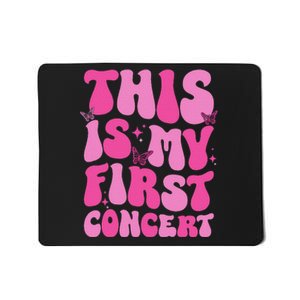 This Is My First Concert Music Event Retro Groovy Mousepad