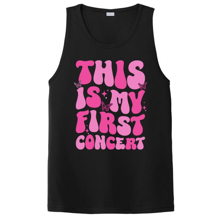 This Is My First Concert Music Event Retro Groovy PosiCharge Competitor Tank