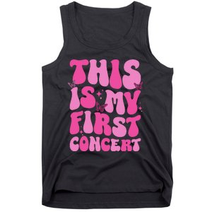 This Is My First Concert Music Event Retro Groovy Tank Top