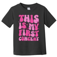 This Is My First Concert Music Event Retro Groovy Toddler T-Shirt