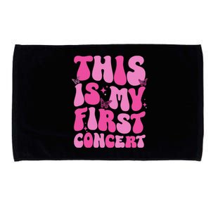 This Is My First Concert Music Event Retro Groovy Microfiber Hand Towel