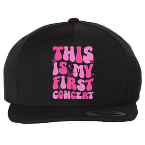 This Is My First Concert Music Event Retro Groovy Wool Snapback Cap