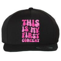 This Is My First Concert Music Event Retro Groovy Wool Snapback Cap