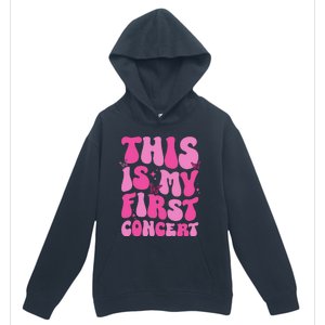 This Is My First Concert Music Event Retro Groovy Urban Pullover Hoodie