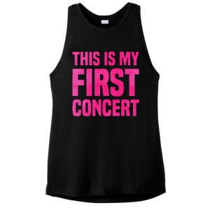 This Is My First Concert Music Event Ladies PosiCharge Tri-Blend Wicking Tank