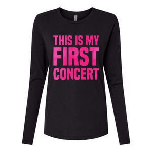 This Is My First Concert Music Event Womens Cotton Relaxed Long Sleeve T-Shirt